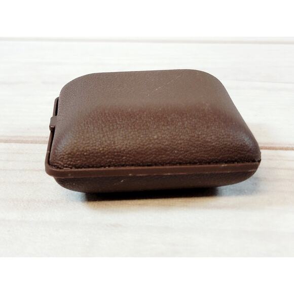 Vintage Seth Thomas Travel Alarm Clock Brown Case Germany READ - Picture 13 of 16